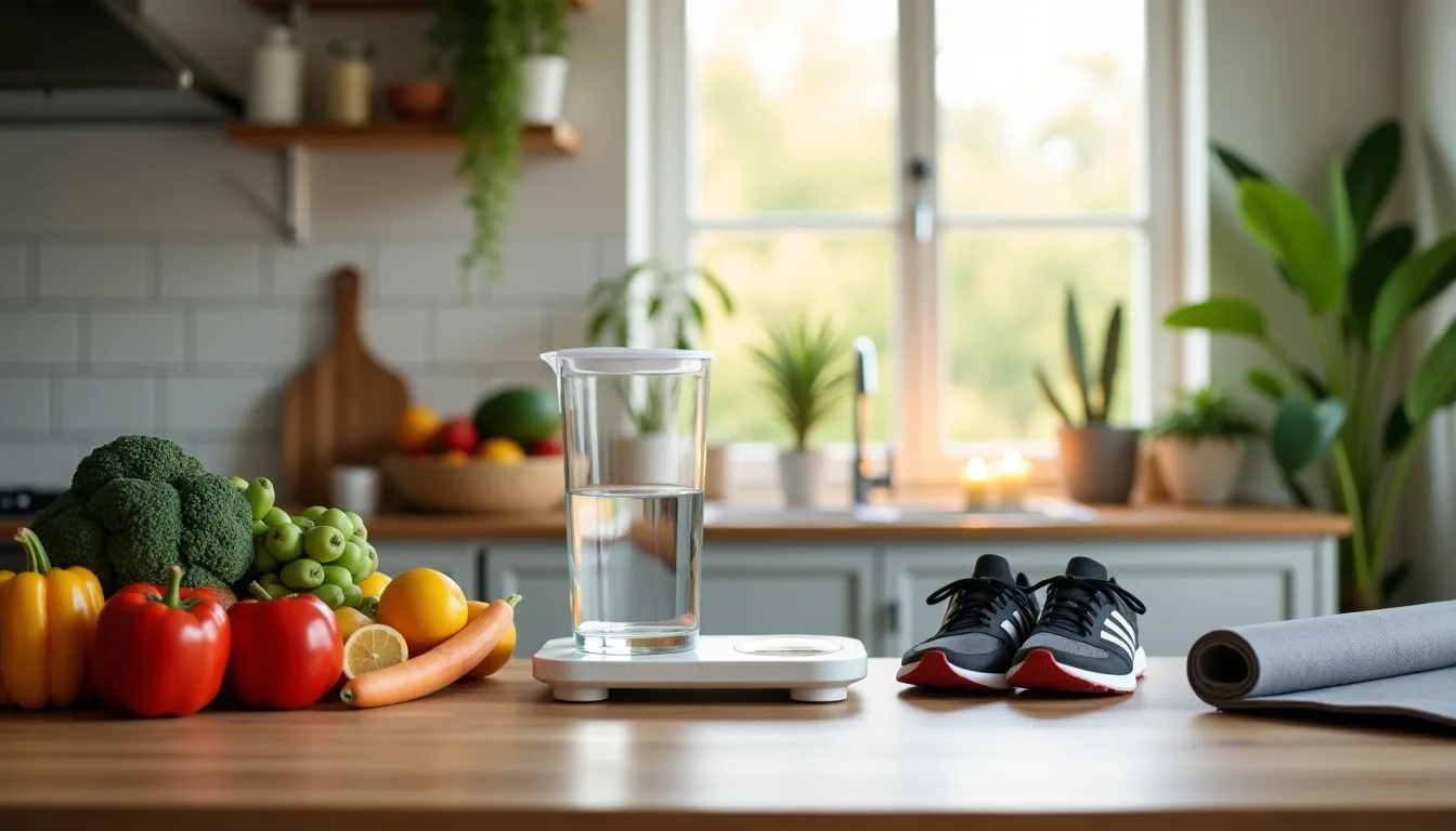 A woman prepares a healthy meal, managing high blood pressure naturally. lifestyle changes for controlling high blood pressure 322888674